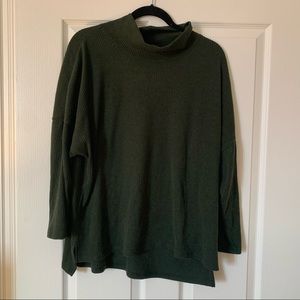 NWOT old navy mock neck forest green blouse